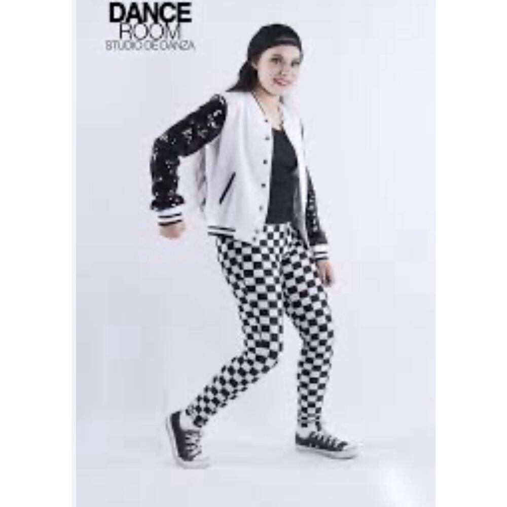 Weissman 80’s Hip Hop Dance Costume Checkered Pants Tank Jacket Hat Jazz MC 8/10